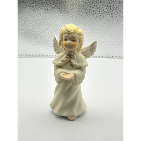 Set Of 2 Angel Figurines Cherub & Standing Angel Decorative Collectibles - Picture 6 of 15